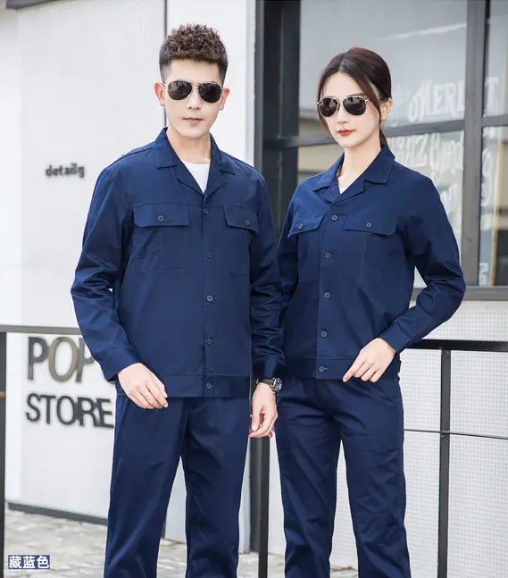 纯棉系扣夏季长袖