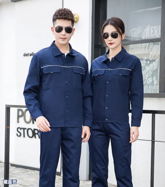 纯棉织带反光条按扣款夏季长袖