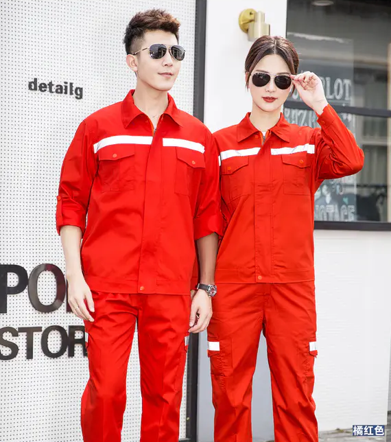 拉链环卫灰反夏季长袖