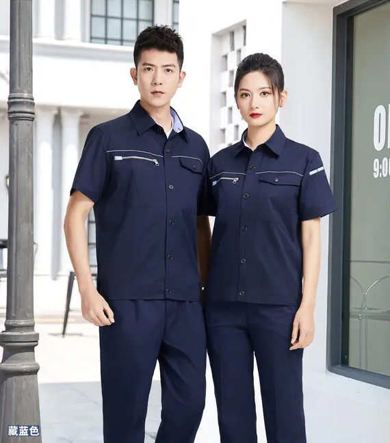 竹纤衬衣领短袖