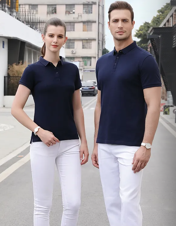 丝光珠地纯色翻领