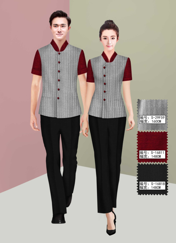 保洁员 餐厅服务员夏装