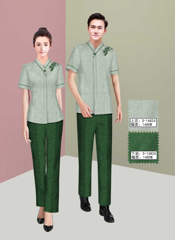 保洁员 餐厅服务员夏装