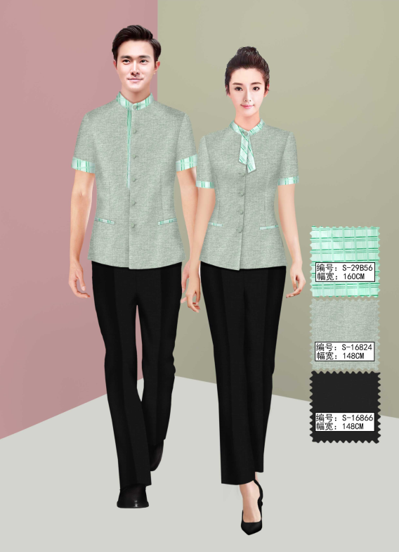 保洁员 餐厅服务员夏装