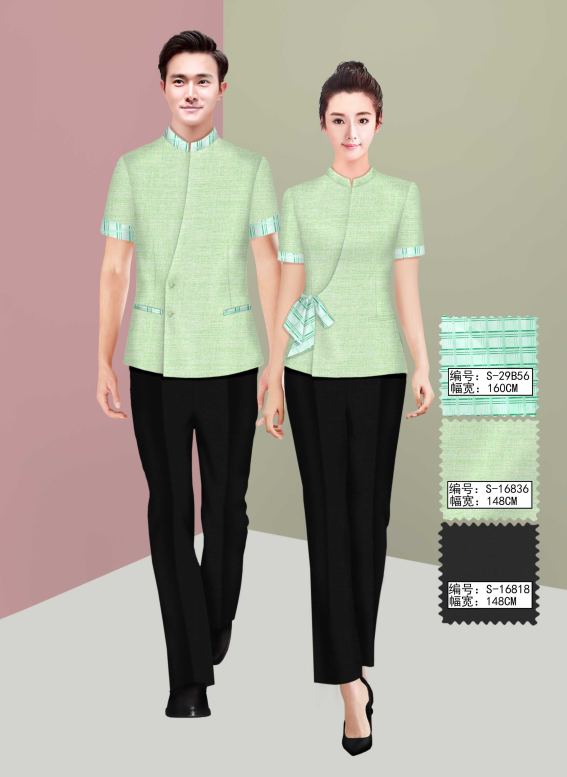 保洁员 餐厅服务员夏装