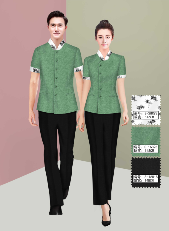 保洁员 餐厅服务员夏装