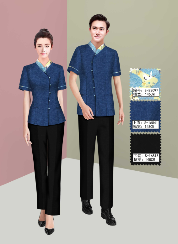 保洁员 餐厅服务员夏装