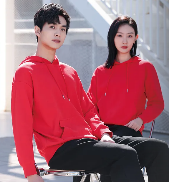 精品珠地棉带帽卫衣