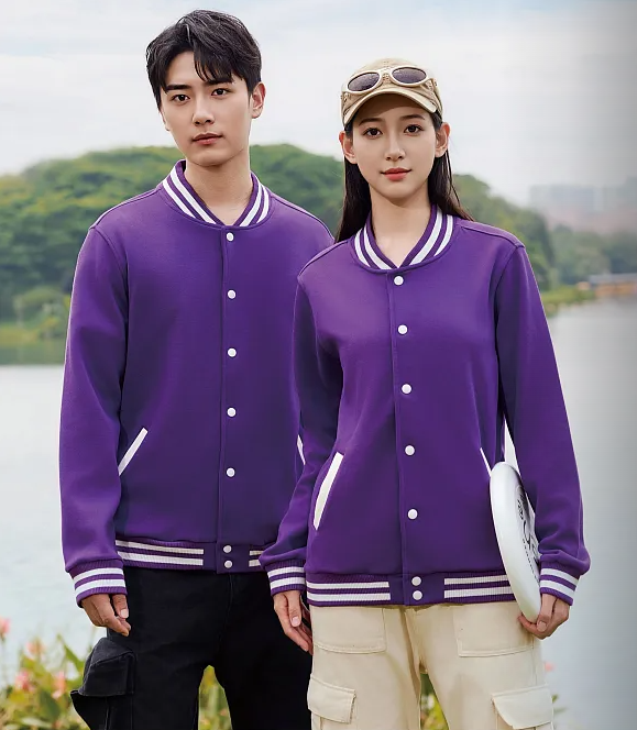 新款珠地棉棒球服